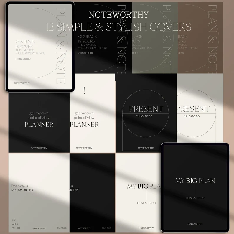 Digital Monthly Planner, Digital Planner, iPad Monthly planner, Minimalist Planner, iPad Planner, GoodNotes Planner, Notability Planner - Image 3