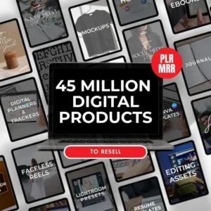 45+ Million Resell Digital Products Bundle Ideal for Passive Income, Featuring Private Label Rights & Master Resell Rights (MRR) (PLR)