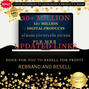 22 Million Digital Products to Sell| Master Resell Rights Products | Digital Products Bundle | PLR Bundle Digital Products | Passive Income